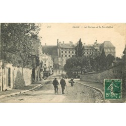 3 x Cpa 41 BLOIS. Le Château rue Gallois 1907, vue ancienne et Tour Duc de Guise 1922