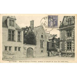 2 x Cpa 41 BLOIS. Hôtel Georges Amboise Cardinal Ministre et Duc d'Eperon 1938