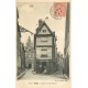 2 x Cpa 41 BLOIS. Papetier rue du Puits Châtel et débit de vin Carrefour Saint-Michel 1906