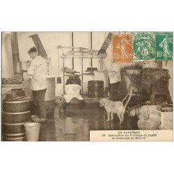 carte postale ancienne 15 CAPTAL. Fabrication du Fromage et malaxage du Beurre 1929. Vieux métier Artisanal