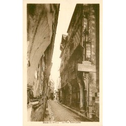 2 x Cpa 41 BLOIS. La rue Saint-Lubin avec Boucherie chevaline Clément