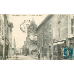 23 BOURGANEUF. Imprimerie sur les Quatres rues 1920