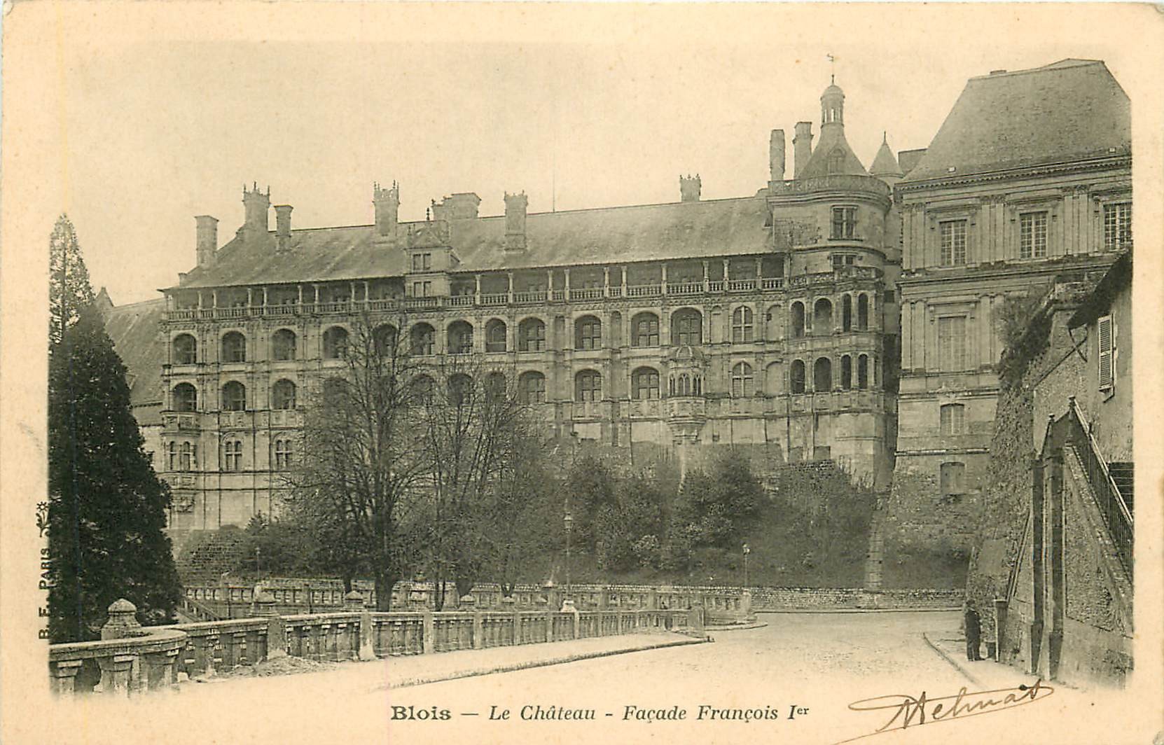 3 x Cpa 41 BLOIS. Le Château façade François Ier 1903 et 1921