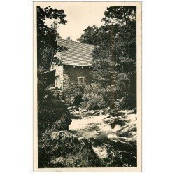 carte postale ancienne 15 CHAMPS-SUR-TARENTAINE. Le Vieux Moulin. Carte Photo 1949