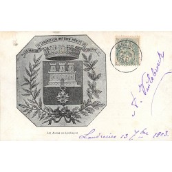 59 LANDRECIES. Blason Armoiries les Armes de la Ville 1903