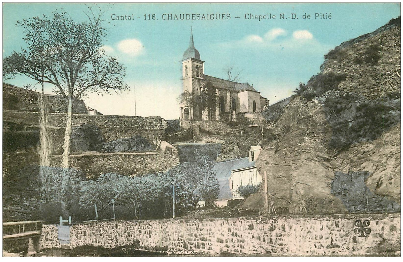 15 CHAUDESAIGUES. Chapelle N-D de la Pitié 1935