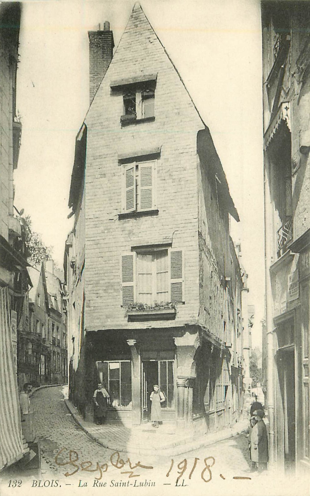 3 x Cpa 41 BLOIS. La rue Saint-Lubin, Commerce 1918, Cordier et Brocanteur 1904