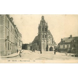 3 x Cpa 41 BLOIS. Place Saint-Louis 1913, Temple Protestant et Eglise Saint-Vincent vers 1918