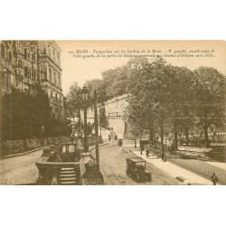 2 x Cpa 41 BLOIS. Jardins de la Reine et Fossés du Château 1928