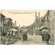 carte postale ancienne 02 SOISSONS. Le Marché dans les ruines. Epicerie Rasselet