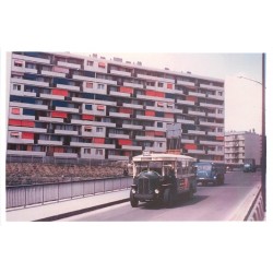 Photographie 93 BAGNOLET. Le Bus 115 sur le Pont rue Etienne d'Orves vers 1969