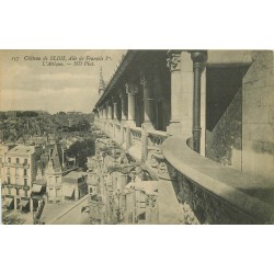 3 x Cpa 41 BLOIS. Attique Aile François I°, Château vu d'avion 1929 et Observatoire Médicis