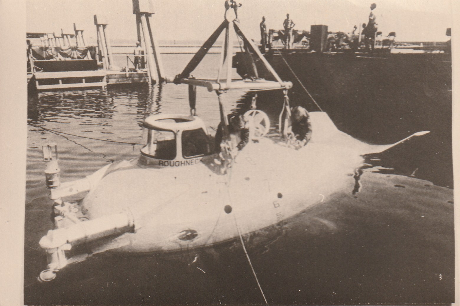 Rare PHOTOGRAPHIE Bathyscaphe sous-marin le Beauer IV version " ROUGHMECK "