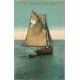 14 TROUVILLE. Barque de Pêche en pleine Mer 1921