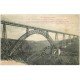 carte postale ancienne 15 GARABIT. Le Viaduc sur Vallée de la Truyère 1919