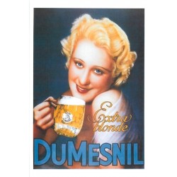 Photographie format carte postale. Publicité bière " DUMESNIL "