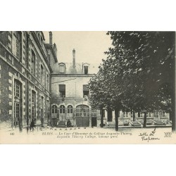 2 x Cpa 41 BLOIS. Collège Augustin-Thierry Cour et façade 1922