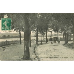 2 x Cpa 41 BLOIS. Attelage sur le Boulevard Daniel Dupuis 1913