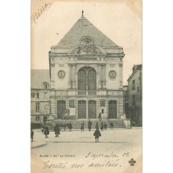 2 x Cpa 41 BLOIS. Le Théâtre 1902 et 1917 coupure 1cm sur la première