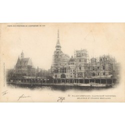 PARIS EXPOSITION UNIVERSELLE 1900. Les Chantiers. Timbre 5 centimes 1900 + Timbre Taxe 10 ct