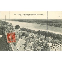 3 x cpa 41 BLOIS. Panorama 1911, Quartier du Foix et Pont 1905