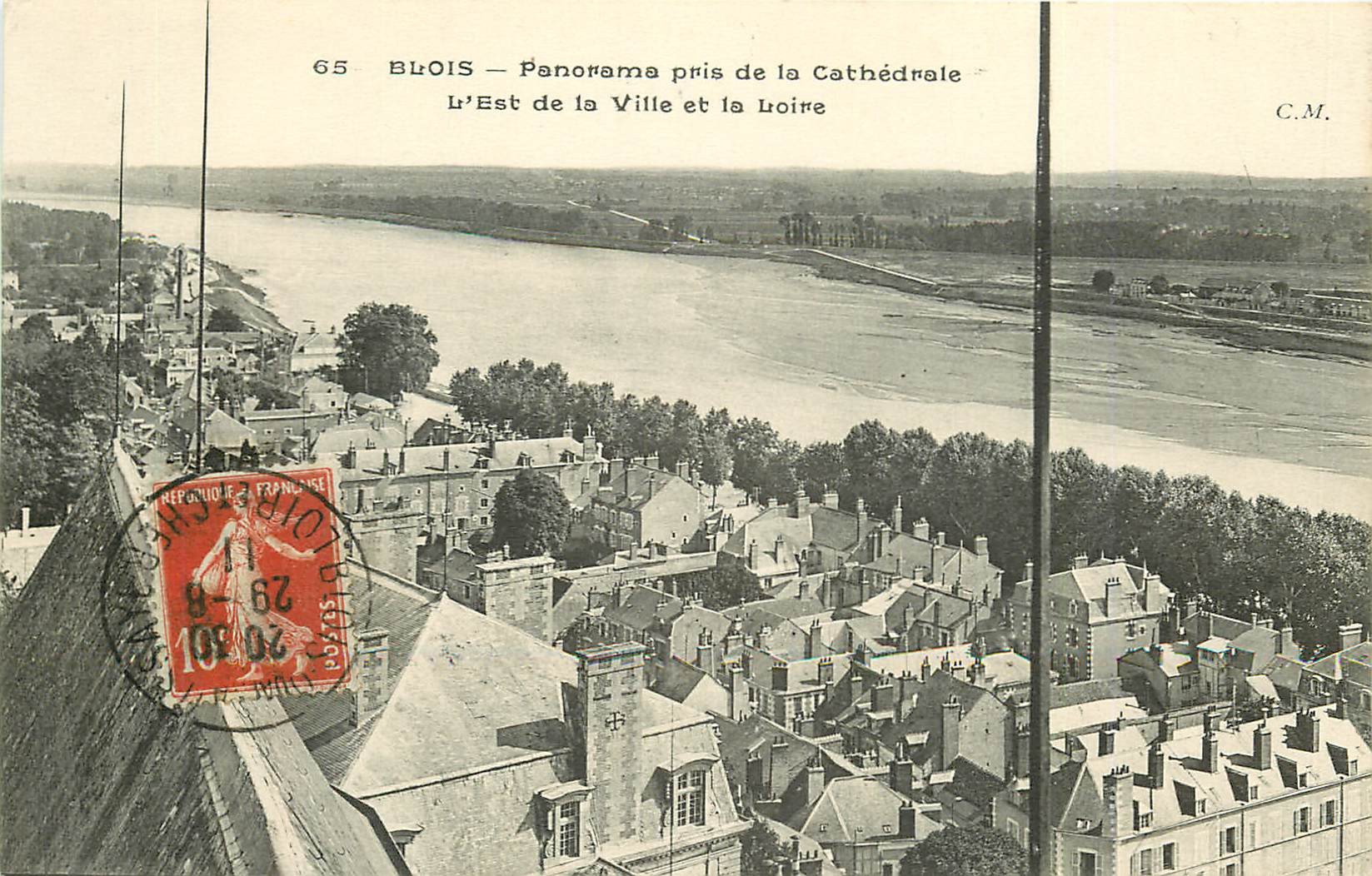 3 x cpa 41 BLOIS. Panorama 1911, Quartier du Foix et Pont 1905
