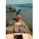 Photo Cpsm 33 ARCACHON. Le reparquage des Huîtres dans le Bassin Ostréicole 1964