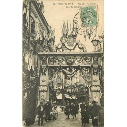 41 BLOIS. Arc de Triomphe rue du Commerce pour les Fêtes 1907