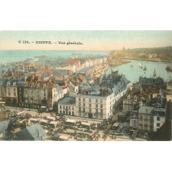 4 Cpa 76 DIEPPE. Casino, Bains, Tourelles Château et Paquebot 1904-1910