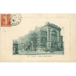 59 LILLE. Vendeur ambulant de glaces devant le Théâtre 1911