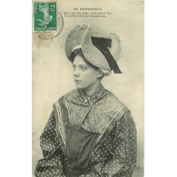 03 EN BOURBONNAIS. Jolie Fille de chez nous avec sa coiffe 1908