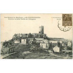 carte postale ancienne 15 MARDOGNE. Les Ruines sur la Vallée de l'Allagnon 1931