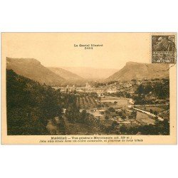 carte postale ancienne 15 MASSIAC. Vue Méridionale 1931