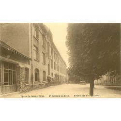 2 x Cpa 78 SAINT-GERMAIN-EN-LAYE. Externat Lycée de Jeunes Filles et rue d'Alsace 1926