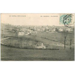 carte postale ancienne 15 MAURIAC. Vue générale 1905