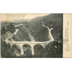 carte postale ancienne 15 MENET. Ravin de la Clidèle et Pont de la Mort 1923