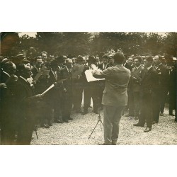 93 LES LILAS. Henri et Paul Labanowsi dirigeants la Chorale " Le Diapason "