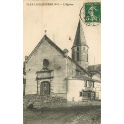 2 x Cpa 87 PIERRE-BUFFIERE. L'Eglise et commerce Laty 1913 & 1907