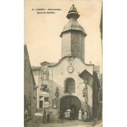 2 x Cpa 87 LIMOGES. Saint-Aurélien Eglise des Bouchers et rue de la Boucherie