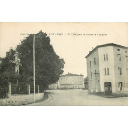 63 SAINT-ANTHEME. Café de Paris route d'Ambert 1919
