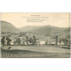 carte postale ancienne 15 PUY CHAVAROCHE. La Bastide et Bois Noir