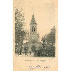 91 MONTGERON. Place de l'Eglise 1903