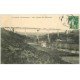 carte postale ancienne 15 RIBEYRES. Train sur le Viaduc 1913