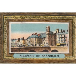 25 BESANCON. Carte à système avec dépliant de 10 vues sous le couvercle 1928