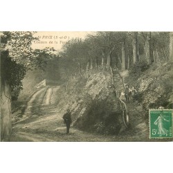 2 x Cpa 95 SAINT-PRIX. Chemin de la Forêt et Choeur de l'Eglise