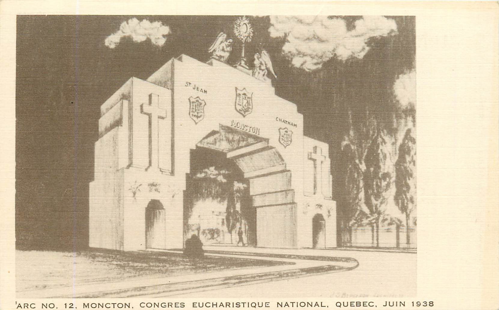 Canada MONCTRON. Congrès Eucharistique National Quebec 1938