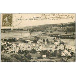 carte postale ancienne 15 RIOM-ES-MONTAGNES. Panorama 1926