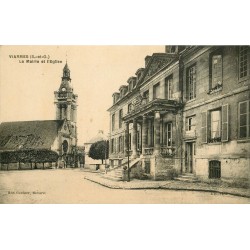 95 VIARMS. Mairie et Eglise 1927