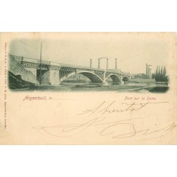 95 ARGENTEUIL. Pont sur la Seine vers 1900