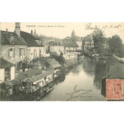 18 VIERZON. Lavoirs et Moulin de l'Abbaye 1906